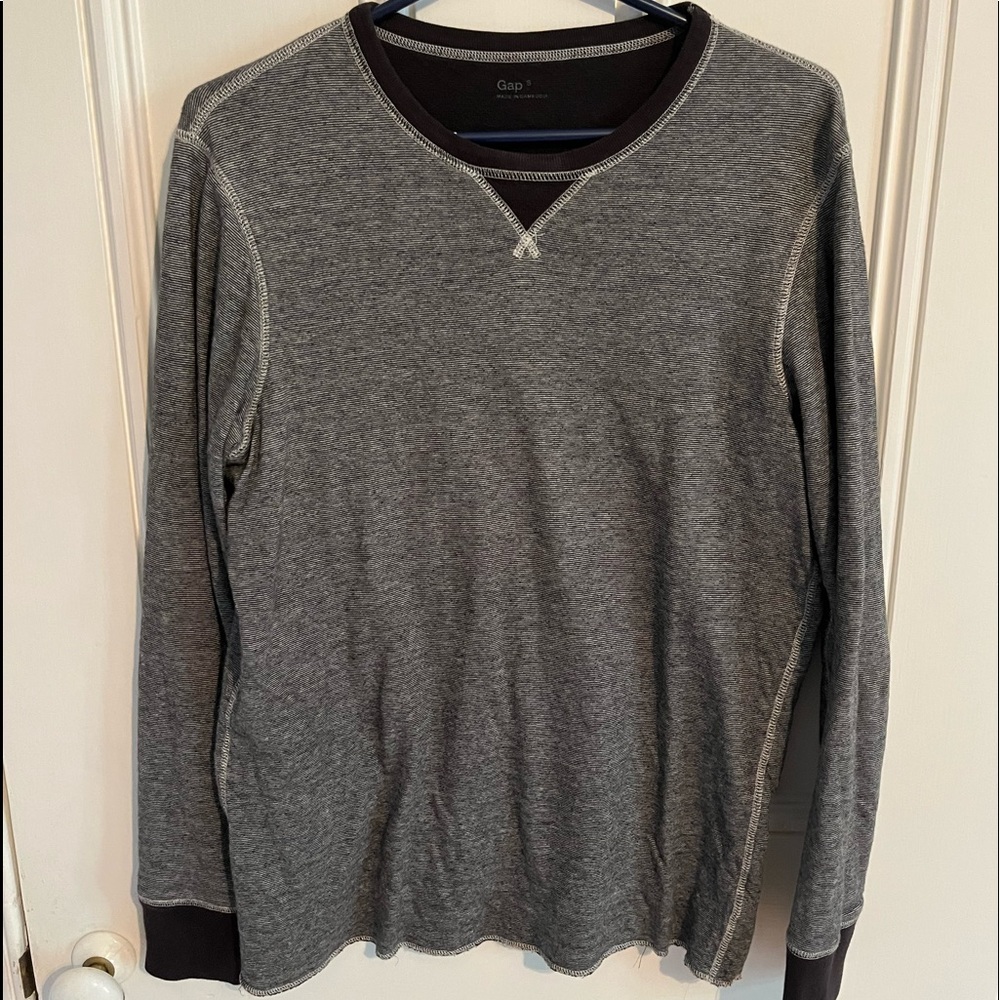 Black and White Striped Gap Sweater, Size Small